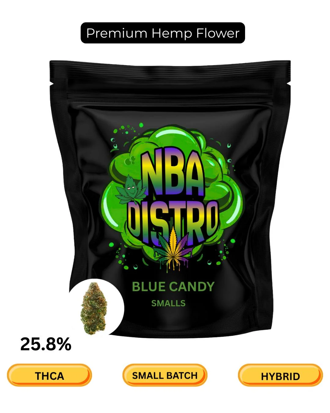 BLUE CANDY SMALLS FLOWER