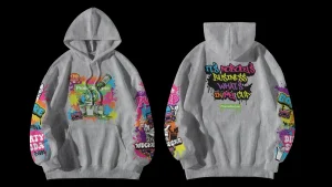 DOUBLE CUP GREY & GREEN HOODIE