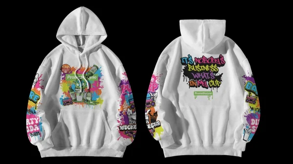 DOUBLE CUP WHITE & GREEN HOODIES